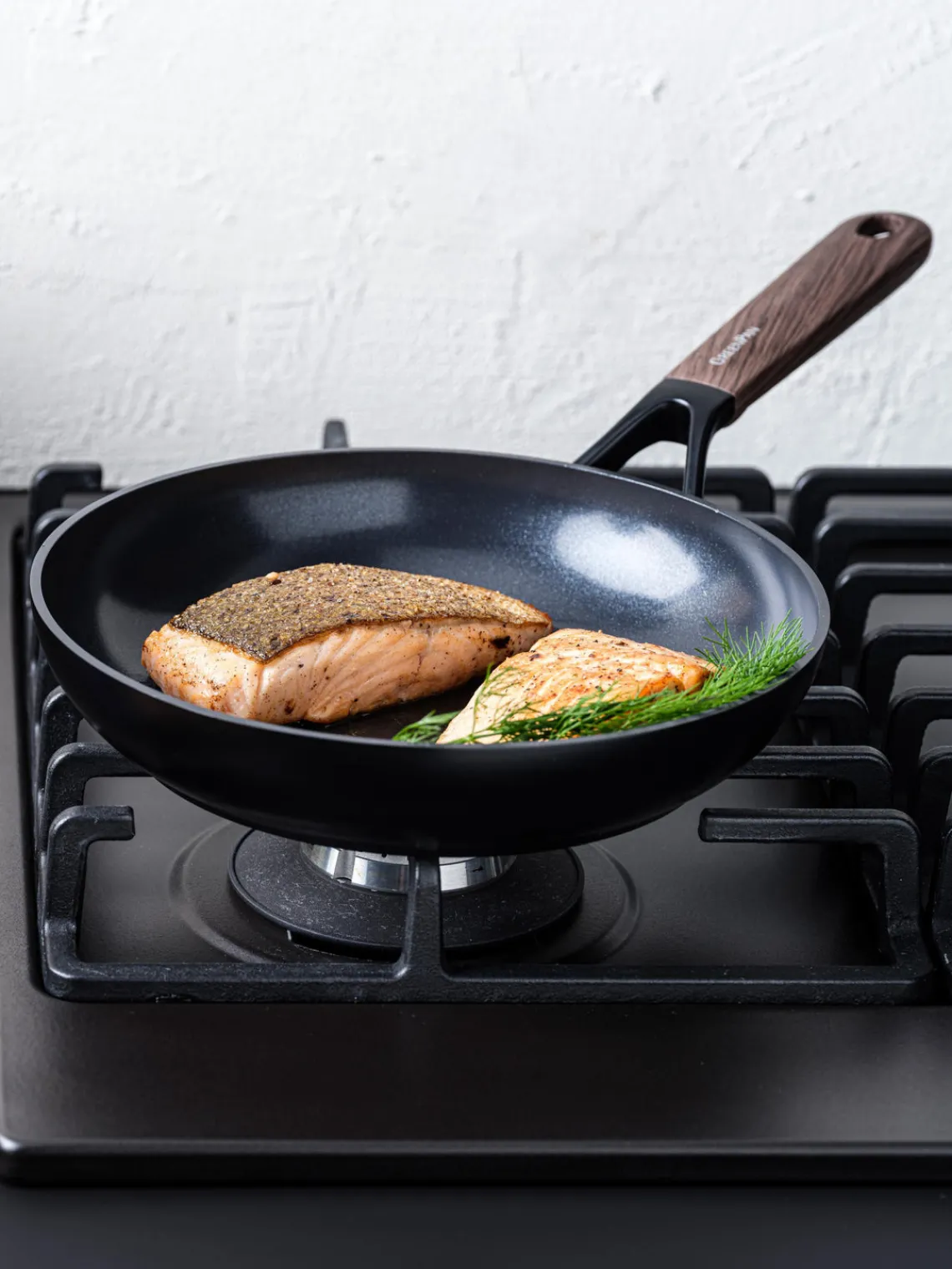 Clearance GreenPan Poêle à frire avec manche en bois Eco Smartshape
