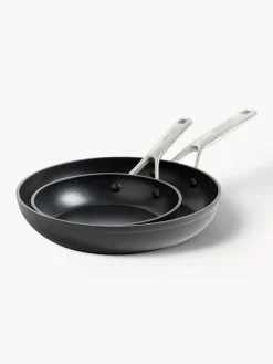 New KitchenAid Poêles à frire avec revêtement antiadhésif , lot de 2 Noir