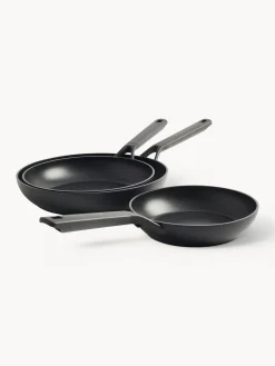 Discount KitchenAid Poêles à frire avec revêtement antiadhésif , 3 élém. Noir