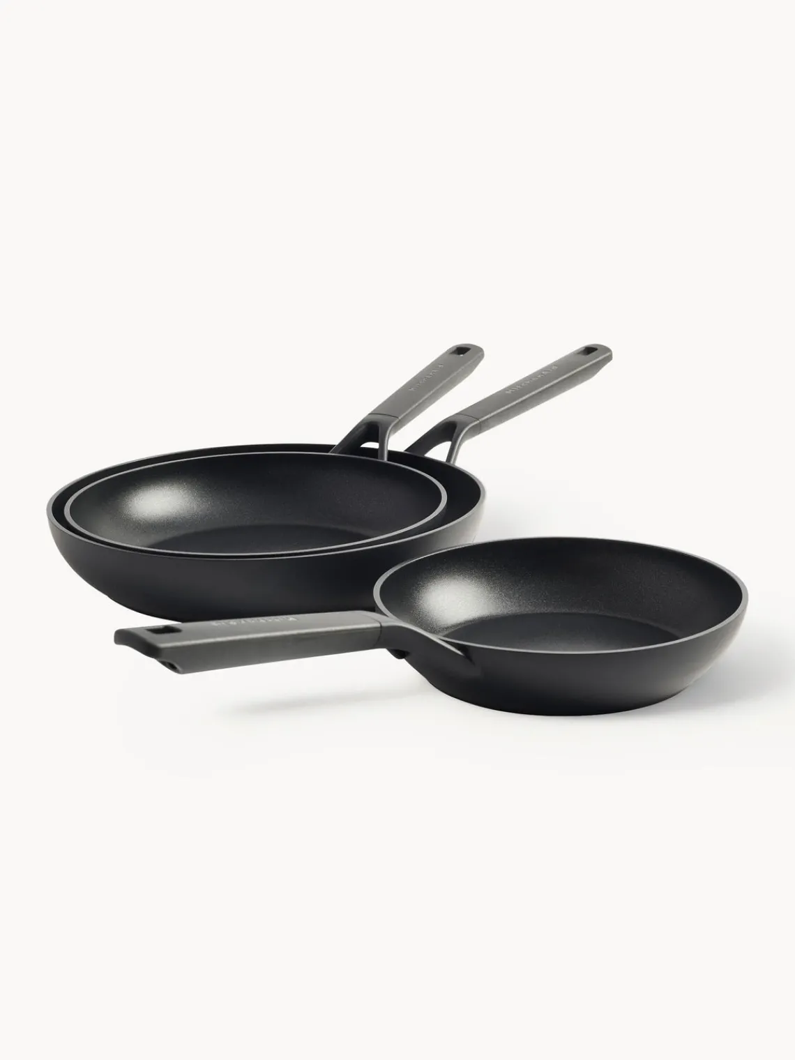 Discount KitchenAid Poêles à frire avec revêtement antiadhésif , 3 élém. Noir