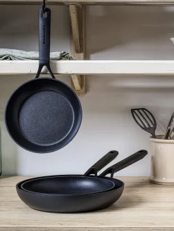 Discount KitchenAid Poêles à frire avec revêtement antiadhésif , 3 élém. Noir