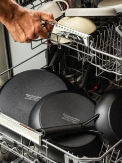 Discount KitchenAid Poêles à frire avec revêtement antiadhésif , 3 élém. Noir