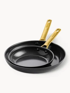 Online GreenPan Poêles à frire avec revêtement antiadhésif Padova, 2 élém. Noir, doré