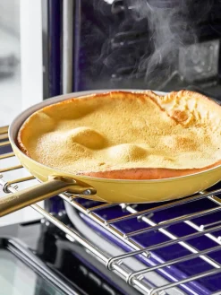 Discount GreenPan Poêles à frire avec revêtement antiadhésif Padova, 2 élém. Jaune soleil, blanc crème