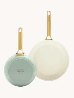 Online GreenPan Poêles à frire avec revêtement antiadhésif Padova, 2 élém. Vert menthe, blanc crème