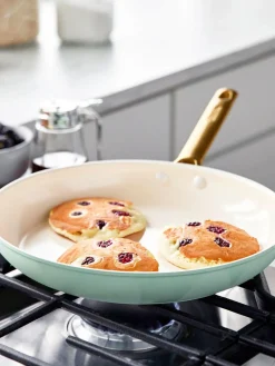 Online GreenPan Poêles à frire avec revêtement antiadhésif Padova, 2 élém. Vert menthe, blanc crème