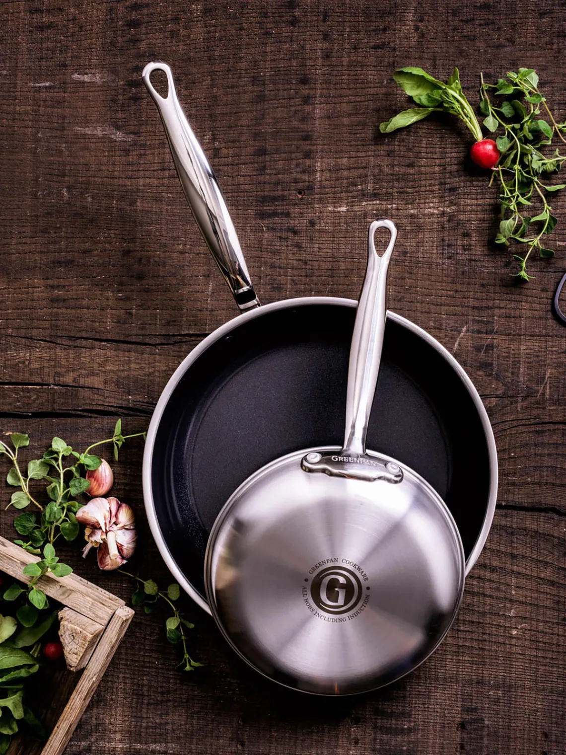 Best GreenPan Poêles à frire avec revêtement antiadhésif Premiere, 2 élém.