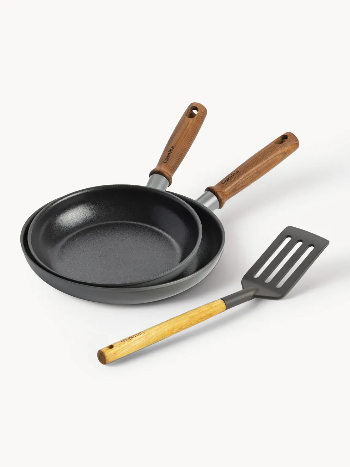 Sale GreenPan Poêles avec spatule Mayflower Pro, 3 élém.