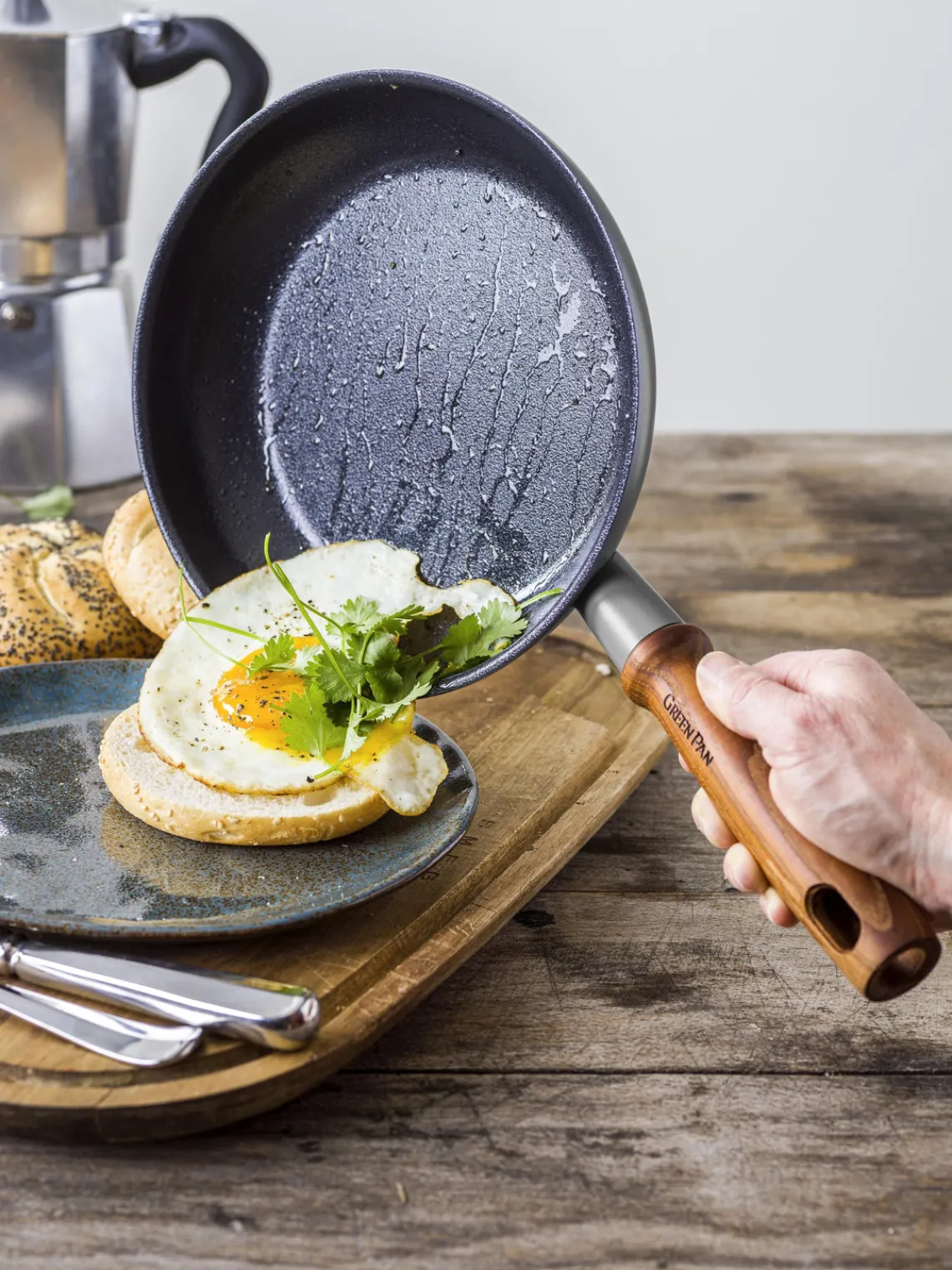 Sale GreenPan Poêles avec spatule Mayflower Pro, 3 élém.