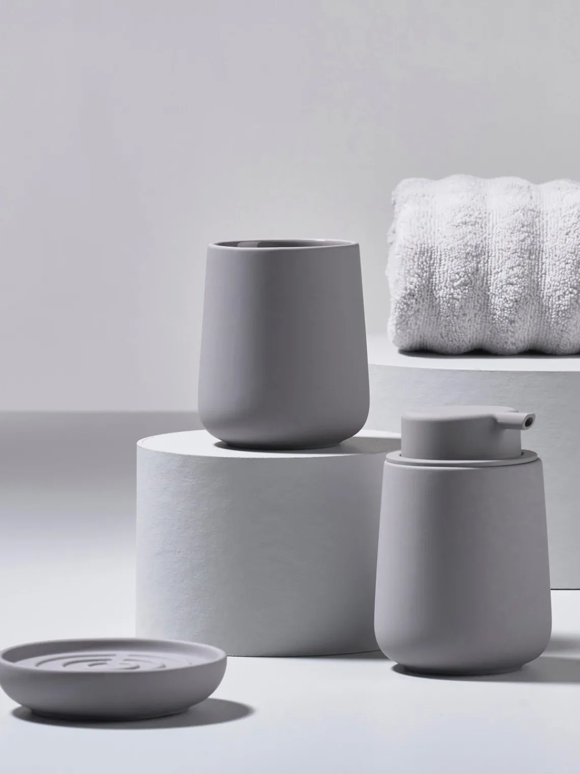 Online Zone Denmark Porte-brosses à dents en porcelaine Nova One Gris