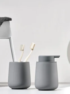 Online Zone Denmark Porte-brosses à dents en porcelaine Nova One Gris