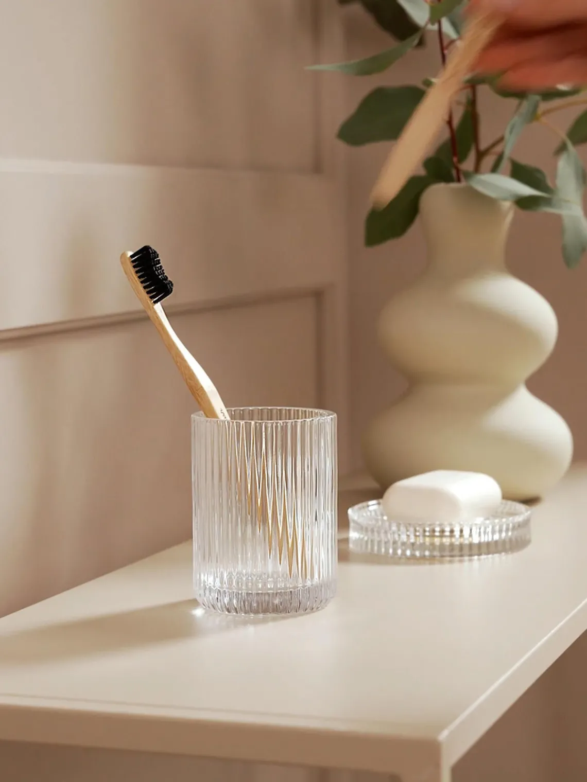 Clearance ANDREA HOUSE Porte-brosses à dents en verre Gulji