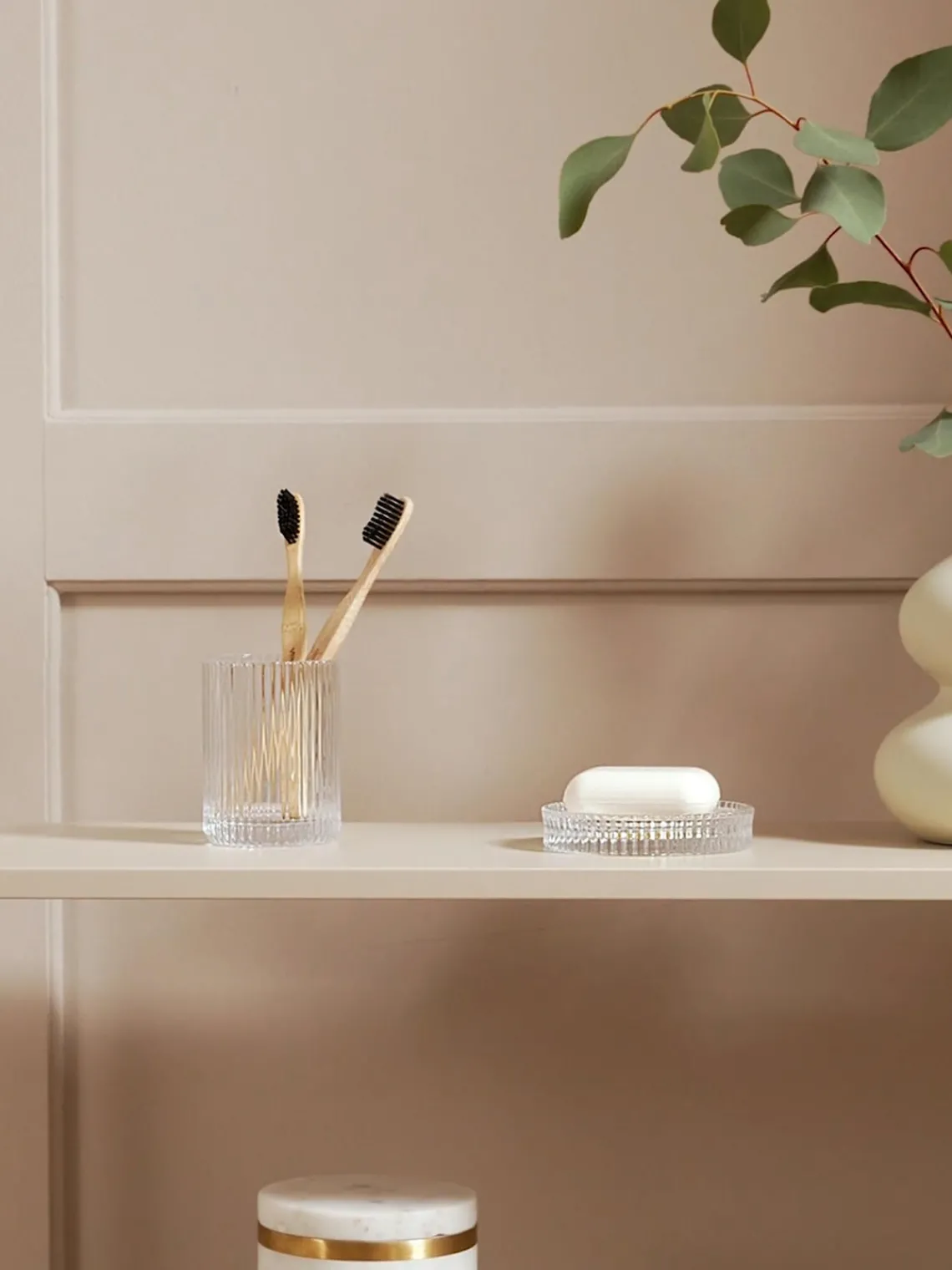 Clearance ANDREA HOUSE Porte-brosses à dents en verre Gulji
