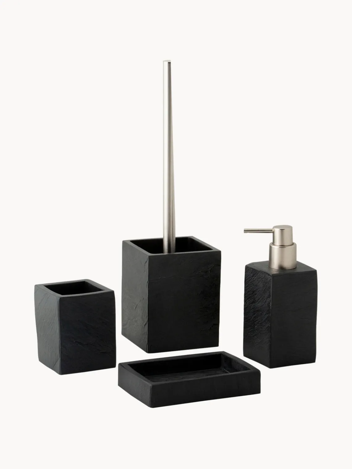 Best ANDREA HOUSE Porte-brosses à dents look ardoise Slate