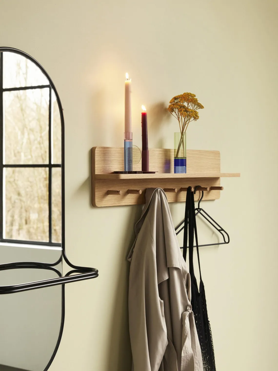 Fashion Hübsch Porte-manteau en bois Space