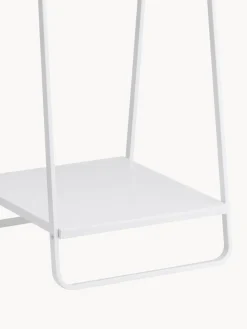 Best Yamazaki Porte-manteau en métal Tower Blanc, bois clair