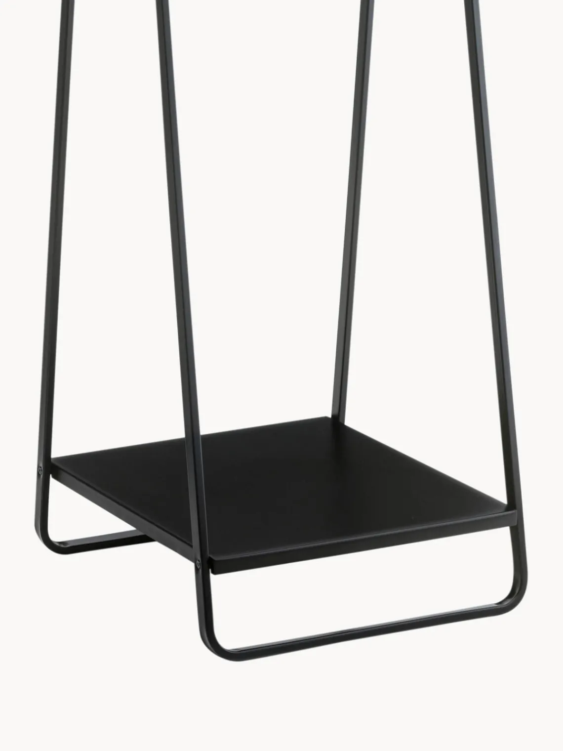 Discount Yamazaki Porte-manteau en métal Tower Noir, bois foncé