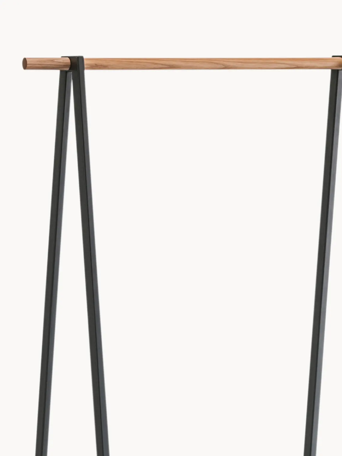 Discount Yamazaki Porte-manteau en métal Tower Noir, bois foncé