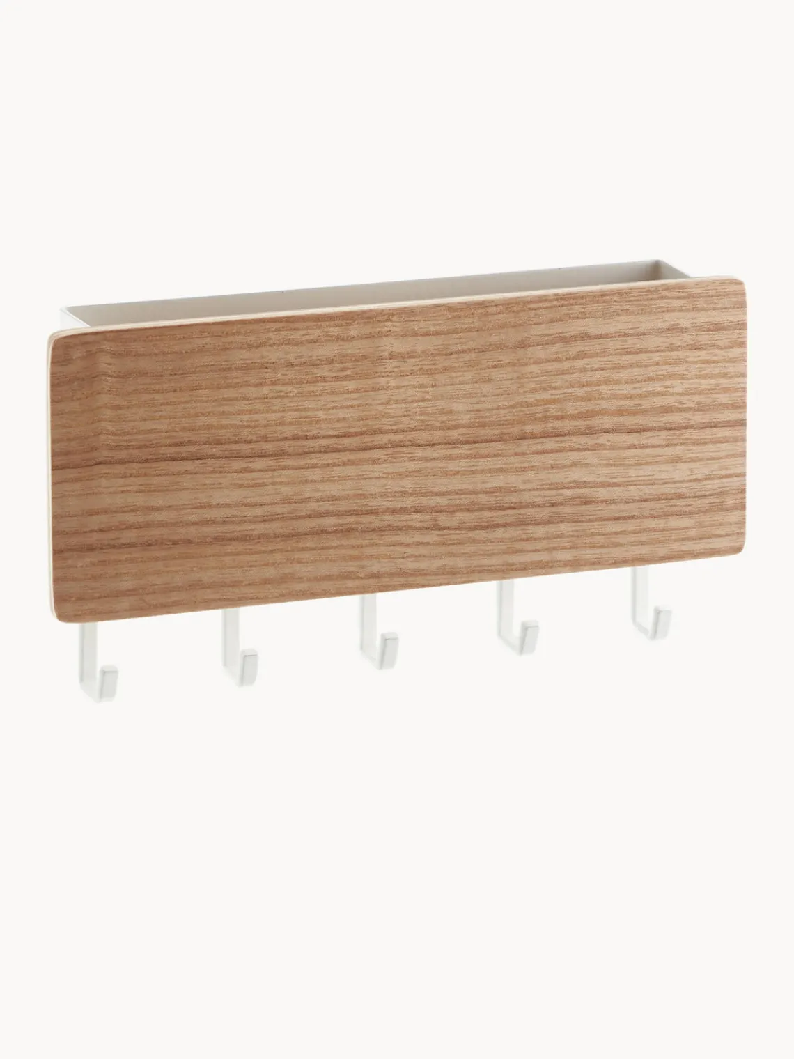 Best Yamazaki Porte-manteau mural avec dos magnétique Rin Blanc, bois