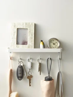 Outlet Yamazaki Porte-manteau mural avec dos magnétique Smart Blanc