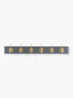 Hot Nordal Porte-manteau mural en bois Edgy Gris, laiton