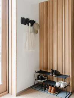 Clearance Umbra Porte-manteau mural design Sticks Noir