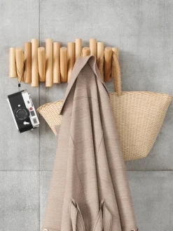 Hot Umbra Porte-manteau Picket Bois de pin, clair