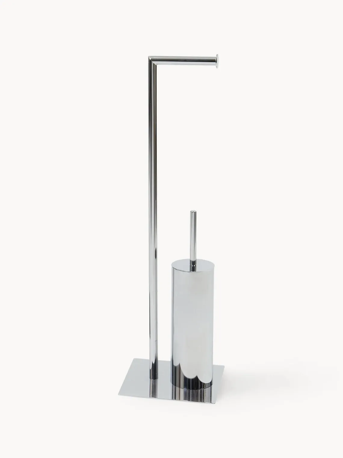 Sale ANDREA HOUSE Porte-rouleaux WC avec brosse de toilette Deptford Argenté