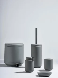Discount Zone Denmark Porte-savon à surface veloutée Ume Gris foncé