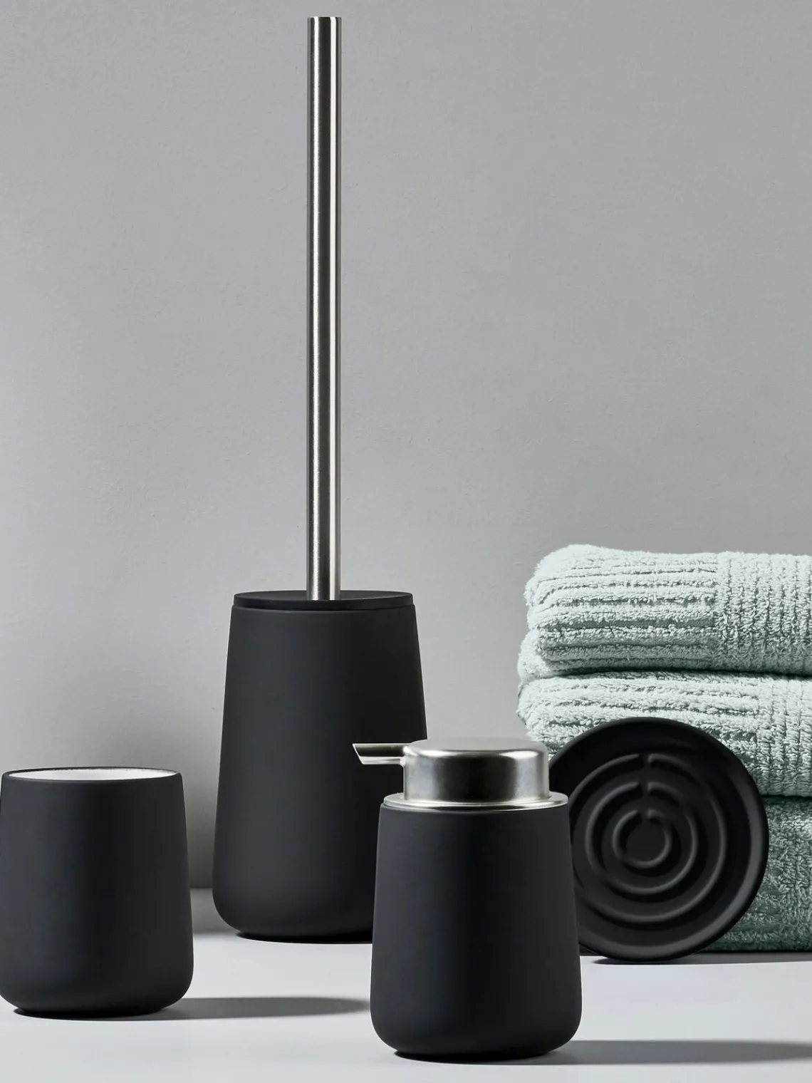 Outlet Zone Denmark Porte-savon en porcelaine Nova One Noir