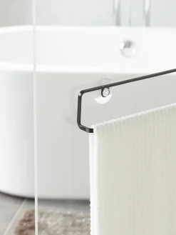 Best Yamazaki Porte-serviettes avec ventouses Tower Noir