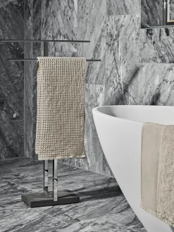 Fashion blomus Porte-serviettes en métal Menoto Argenté