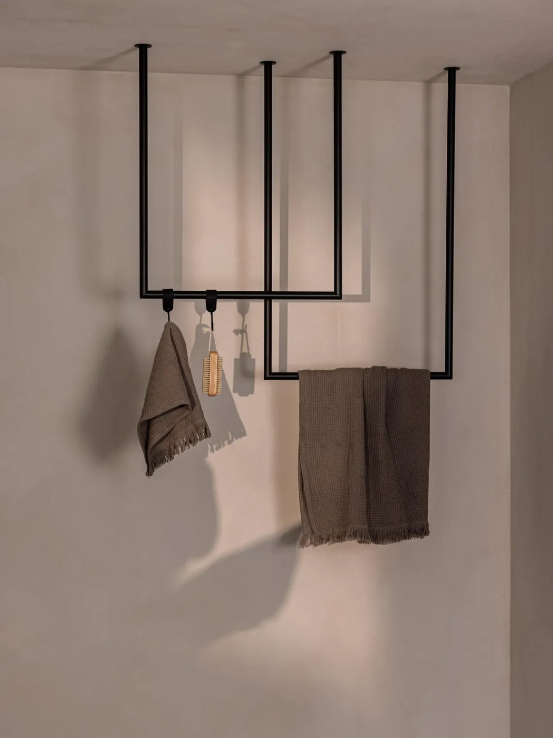 Outlet Metallbude Porte-serviettes en métal Tensi, 2 élém.