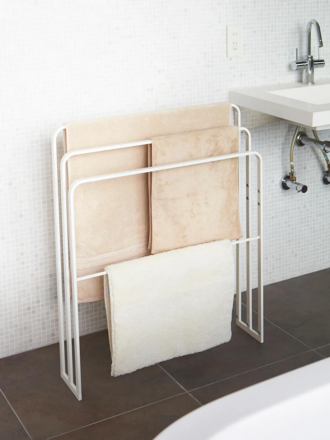Online Yamazaki Porte-serviettes Tower Blanc