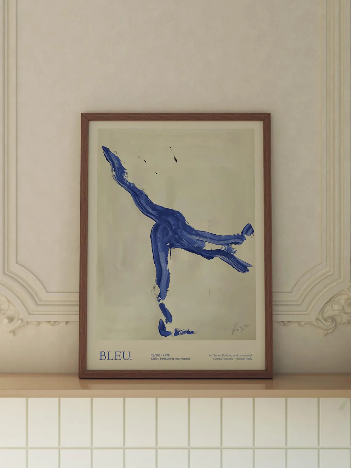 Clearance Poster and Frame Poster Bleu