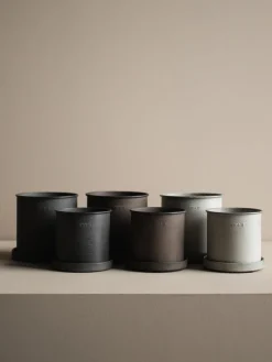 Sale DBKD Pots de fleurs Plant, 2 élém. Taupe, chiné et mat