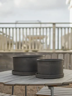 New DBKD Pots de fleurs Plant, 2 élém. Taupe, mat