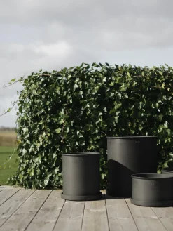 New DBKD Pots de fleurs Plant, 2 élém. Anthracite, mat