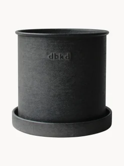 New DBKD Pots de fleurs Plant, 2 élém. Anthracite, chiné et mat