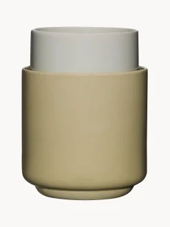 Fashion Hübsch Pots multifonctionnels artisanaux Deux Pots, 2 élém. Vert clair, beige