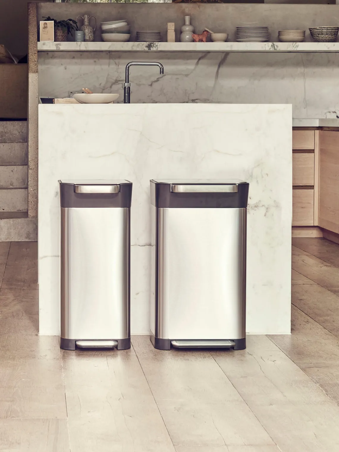 New Joseph Joseph Poubelle avec fonction compression des déchets Titan, 30 L