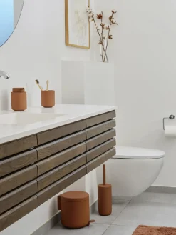 New Zone Denmark Poubelle avec fonction pédale Umo Terracotta