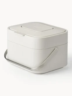 New Joseph Joseph Poubelle pour déchets bio Stack, 4 L Blanc cassé