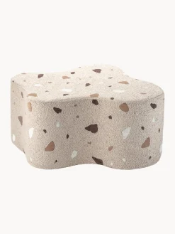 New Wigiwama Pouf en bouclette pour enfants fait main Cloud Bouclette beige, aspect terrazzo