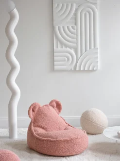 Discount Wigiwama Pouf en peluche pour enfant Bear Peluche rose pâle