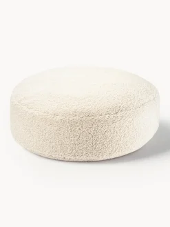New Wigiwama Pouf en peluche pour enfants Sugar, Ø 65 cm Peluche blanc cassé