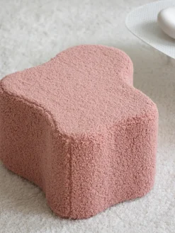 Fashion Wigiwama Pouf en peluche pour enfant Cloud Peluche rose pâle