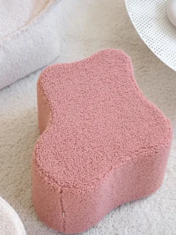 Fashion Wigiwama Pouf en peluche pour enfant Cloud Peluche rose pâle