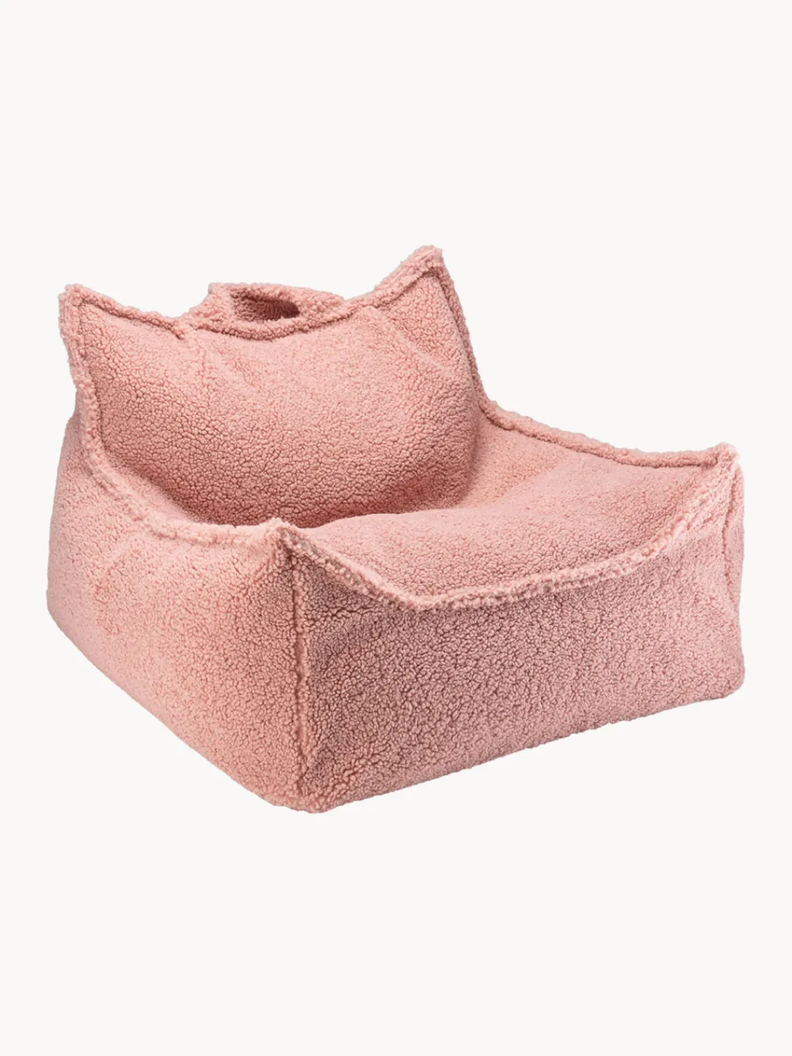 Sale Wigiwama Pouf en peluche pour enfant Sugar Peluche rose pâle