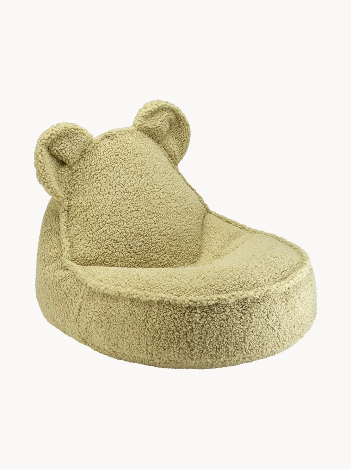 Hot Wigiwama Pouf en peluche pour enfant Bear Teddy vert clair
